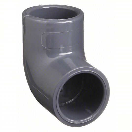 Spears 806-010 90° Elbow 1 in x 1 in Fitting Pipe Size, Schedule 80, Female Socket x Female Socket, Gray