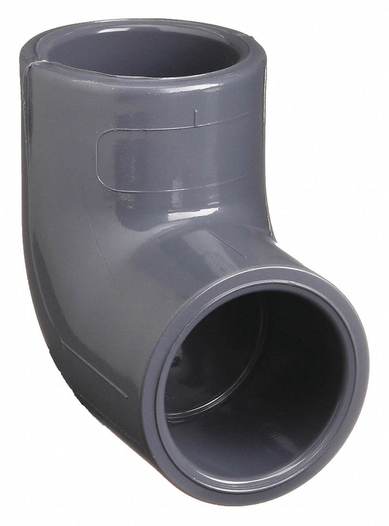 Approved Vendor 806-015 PVC 90-Degree Pipe Elbow, Schedule 80, 1-1/2 in