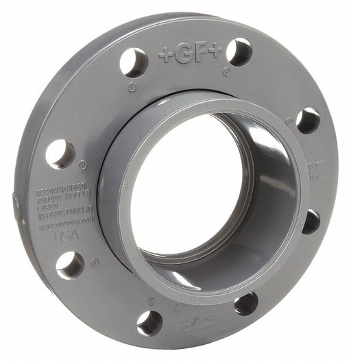 Approved Vendor 854-040 Van Stone Flange, Schedule 80, PVC, 4 in Size, Socket, Female, Gray, 150 psi Max Op Pressure, Flange