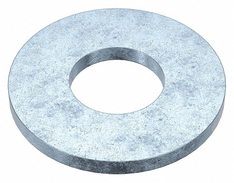 Approved Vendor U38210.025.0125 Large O.D. Oversized Washer, Case Hardened, Zinc Plated, Steel, 1/4 in Screw Sz, 100 PK