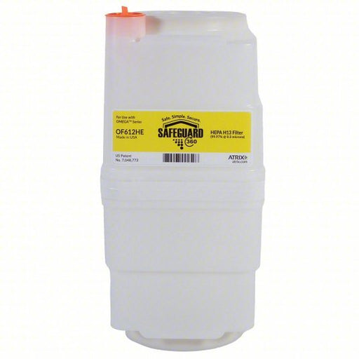 Atrix OF612HE Cartridge Filter Fits Atrix Vacuum Brand, Fits Omega Vacuum Models, HEPA, Dry, Paper