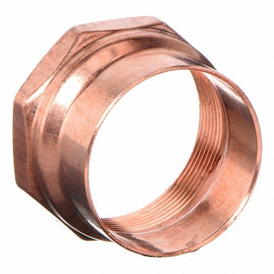 Nibco 603 1/2 Adapter Wrot Copper, Cup x FNPT, 1/2 in Copper Tube Size, For 5/8 in Tube OD, 1/2 in Pipe Size
