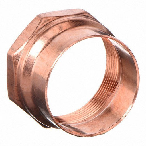 Nibco 603 1/2 Adapter Wrot Copper, Cup x FNPT, 1/2 in Copper Tube Size, For 5/8 in Tube OD, 1/2 in Pipe Size