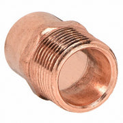 Nibco 604 1/2 Adapter Wrot Copper, Cup x MNPT, 1/2 in Copper Tube Size, For 5/8 in x 5/8 in Tube OD