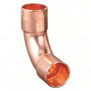 Nibco 607LT 7/8 Long Radius Elbow Wrot Copper, Cup x Cup, 7/8 in x 7/8 in Copper Tube Size, For 1 in x 1 in Tube OD