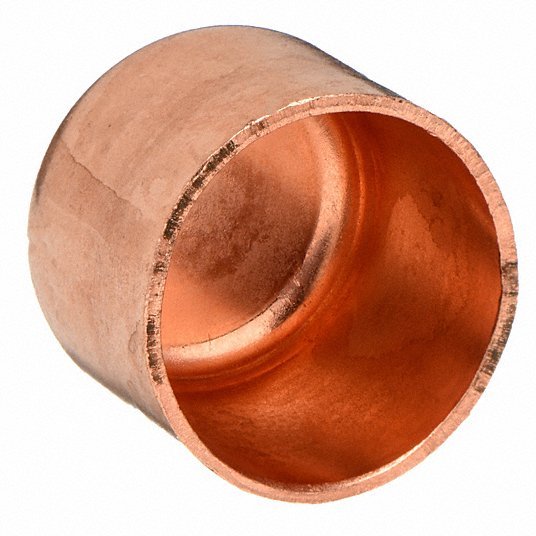 Nibco U617 1/2 Cap Wrot Copper, Cup, 1/2 in Copper Tube Size, For 5/8 in Tube OD