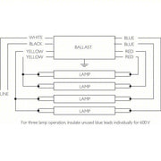 Advance ICN-4P32-N Fluorescent Ballast 120 to 277V AC, 3/4 Lamps Supported, 17 W_25 W_28 W_32 W_40 W Bulb Watt
