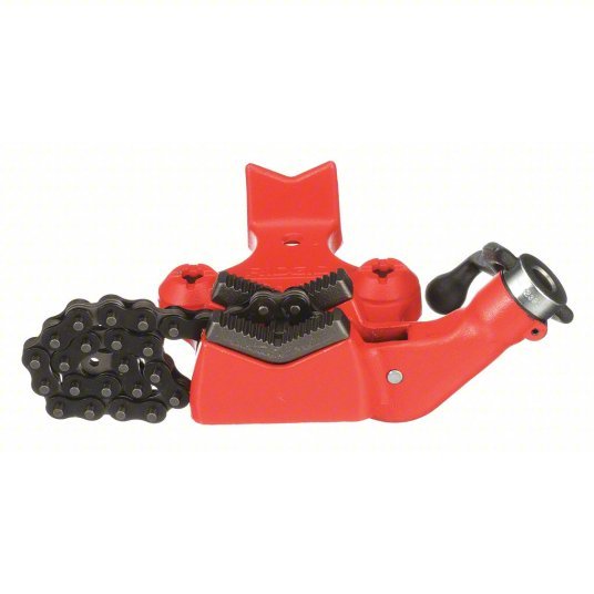 Ridgid 40195 Bench Chain Vise 0.13 in – 4 in Pipe Size Range, 4 in Max Ht, 4 in Min Ht, Metal