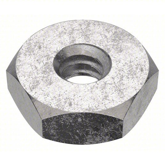 Fabory U51740.013.0001 Hex Nut #6-32 Thread, 5/16 in Hex Wd, 7/64 in Hex Ht, Stainless Steel, 18-8, Plain, 100 PK