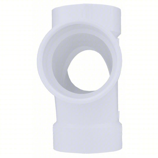 Redwood 1WJR9 Double Sanitary Tee Sch 40, 2 in x 2 in x 2 in x 2 in Fitting Pipe Size, White
