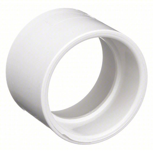 Redwood RW1WKH3 Coupling Schedule 40, 2 in x 2 in Fitting Pipe Size, Female Socket x Female Socket, White