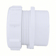 Redwood RW1WKU9 Trap Adapter Sch 40, 1 1/2 in x 1 1/2 in Fitting Pipe Size, Male Spigot x Female Socket, White