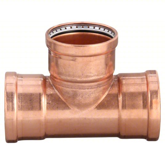 Viega 20683 XL Tee Copper, Press-Fit x Press-Fit x Press-Fit, EPDM O-Ring Material