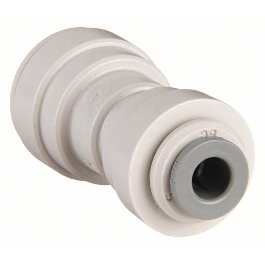 John Guest PI201208S-PK10 Reducer Union Acetal, Push-to-Connect x Push-to-Connect, For 3/8 in x 1/4 in Tube OD, Gray, 10 PK