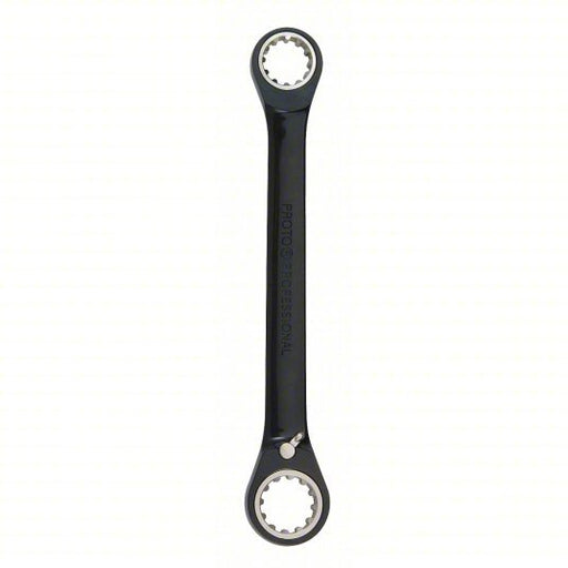 Proto JSBV1618 Box End Wrench Black Chrome, 1/2 in, 9/16 in Head Size, 7 in Overall Lg, Std, Reversing