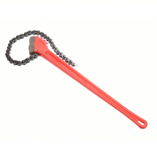 Ridgid 31330 Chain Wrench For 7 1/2 in Outside Dia, 29 in Chain Lg, 36 in Handle Lg, Alloy Steel, Steel