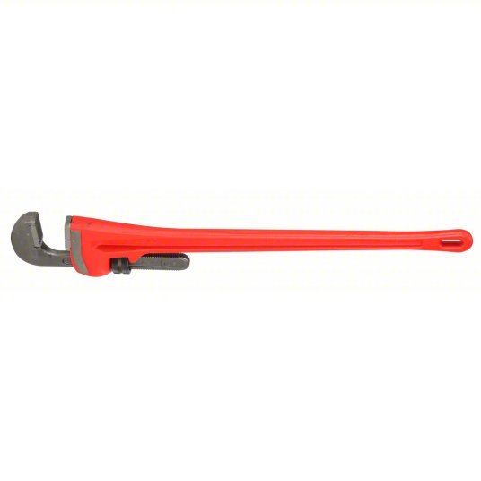 Ridgid 60 Heavy-Duty Pipe Wrench Cast Iron, 8 in Jaw Capacity, Serrated, 60 in Overall Lg, I-Beam