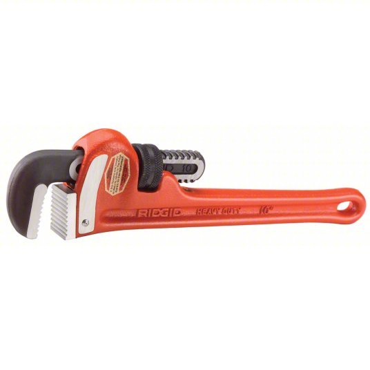 Ridgid 60 Heavy-Duty Pipe Wrench Cast Iron, 8 in Jaw Capacity, Serrated, 60 in Overall Lg, I-Beam