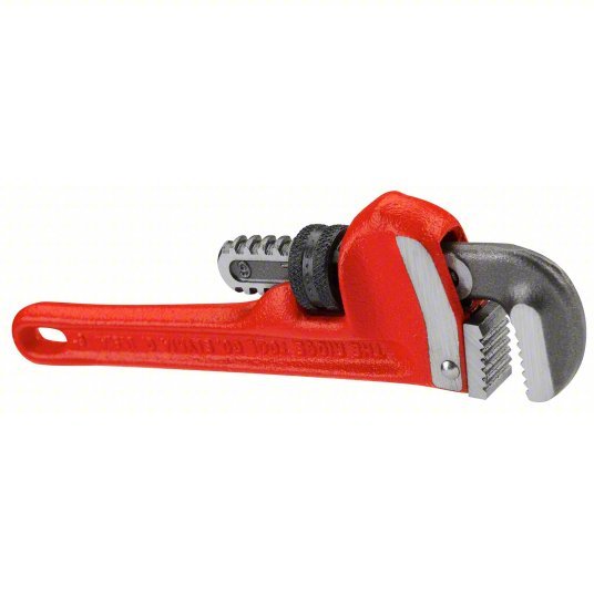 Ridgid 31000 Heavy-Duty Pipe Wrench Cast Iron, 3/4 in Jaw Capacity, Serrated, 6 in Overall Lg, I-Beam