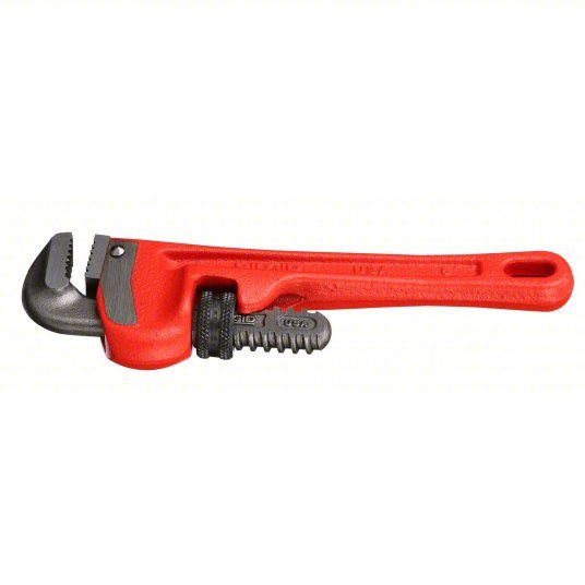 Ridgid 31000 Heavy-Duty Pipe Wrench Cast Iron, 3/4 in Jaw Capacity, Serrated, 6 in Overall Lg, I-Beam