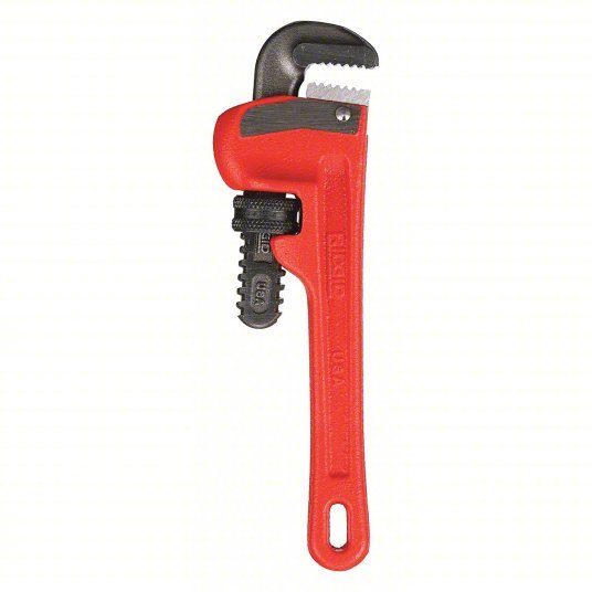 Ridgid 31000 Heavy-Duty Pipe Wrench Cast Iron, 3/4 in Jaw Capacity, Serrated, 6 in Overall Lg, I-Beam