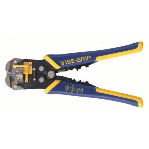 Irwin 2078300 Wire Stripper 24 AWG to 10 AWG, 8 in Overall Lg, Crimp/Cut, Deluxe Cushion Grip, 24 AWG to 10 AWG