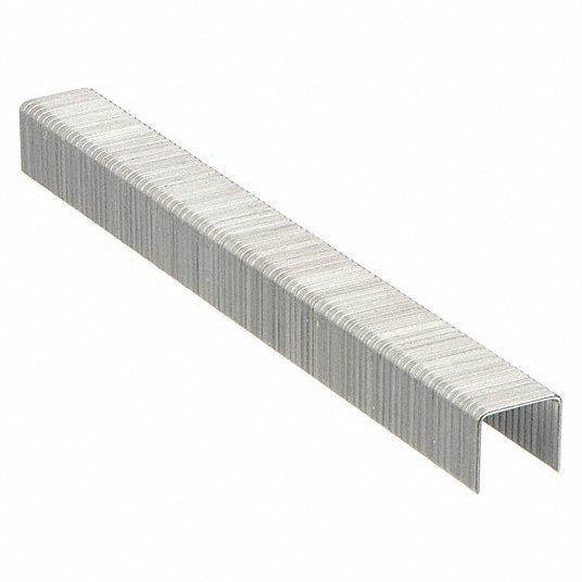 Stanley TRA706T Heavy Duty Staples, 24 ga, Narrow Crown, 3/8 in Leg L, Steel, 1000 PK