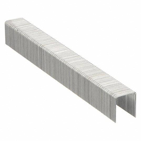 Stanley TRA708T Heavy Duty Staples, 24 ga, Narrow Crown, 1/2 in Leg L, Steel, 1000 PK