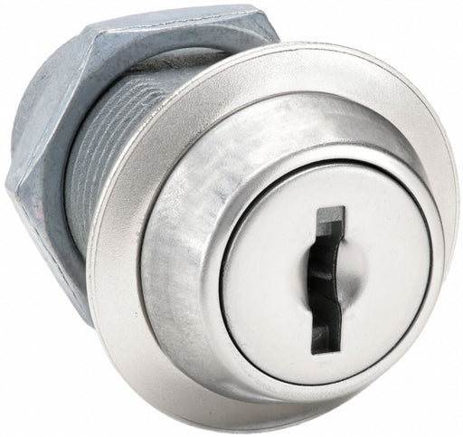Approved Vendor 1XTA2 Cam Lock, Std Keyed Cam Lock, Keyed Alike, Steel, Chrome-Plated, Counterclockwise Unlock