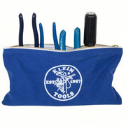 Klein 5140 Tool Bag Set Blue/Olive, 12 1/2 in Overall Wd, 3/4 in Overall Dp, 7 in Overall Ht