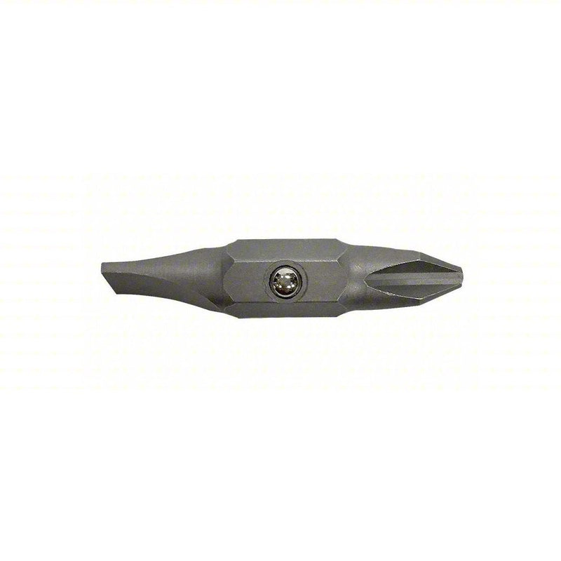 Klein 32483 Bit #2 Phillips 1/4" Slotted, 2PK