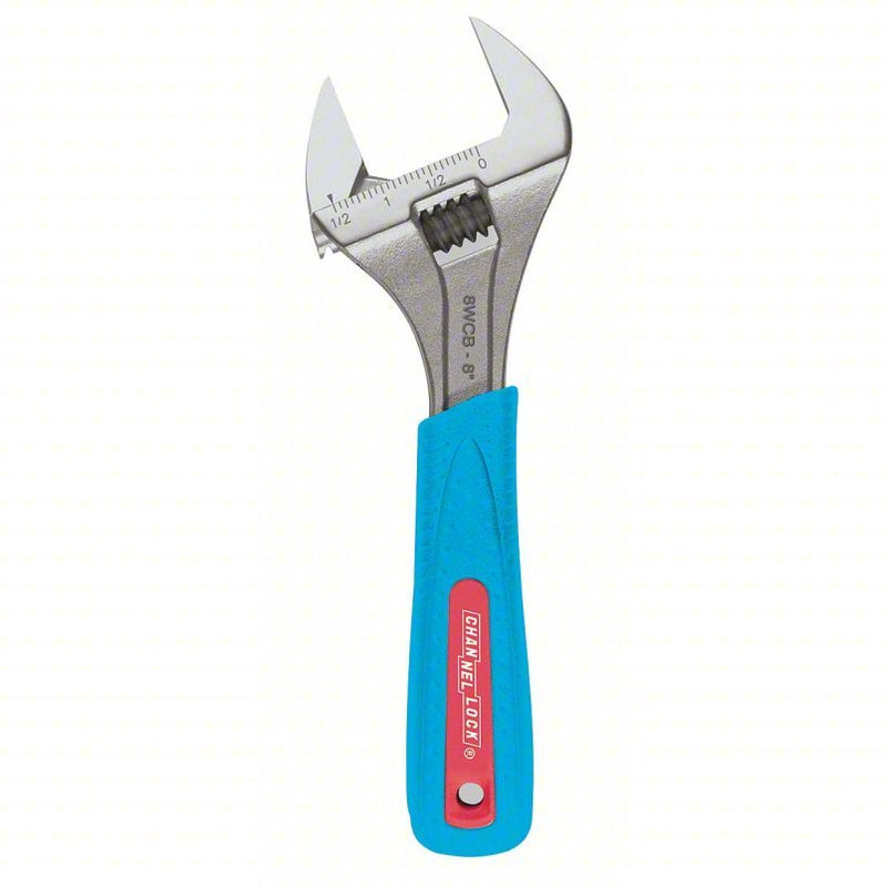 Channellock 6WCB Adjustable Wrench Alloy Steel, Chrome, 6 in Overall Lg, 1 5/16 in Jaw Capacity