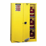 Justrite 896080 Sure-Grip EX Flammable Safety Cabinet, 60 Gal., Yellow