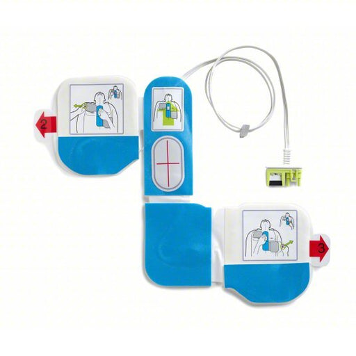 Zoll 8900-0804-01 AED Training Electrode Pad Set For Mfr. No. 8008-0050-01, 1 PR - Redwood.KV24T968