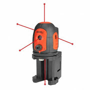 Johnson 40-6680 Dot Laser 5 Beams, 5 Dots, 0 Lines, Red, 200 ft Range w/o Detector