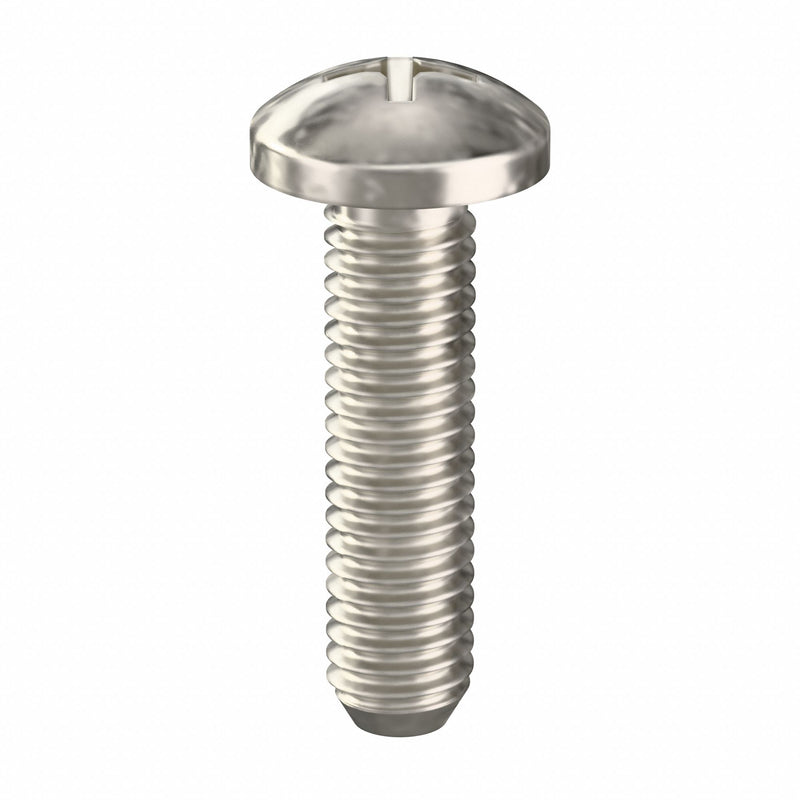 Approved Vendor 1ZE24 Machine Screw, #10-32 Thread Size, 3/4 in Lg, Stainless Steel, Plain, Pan, Phillips, 100 PK