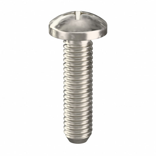Approved Vendor 1ZE24 Machine Screw, #10-32 Thread Size, 3/4 in Lg, Stainless Steel, Plain, Pan, Phillips, 100 PK