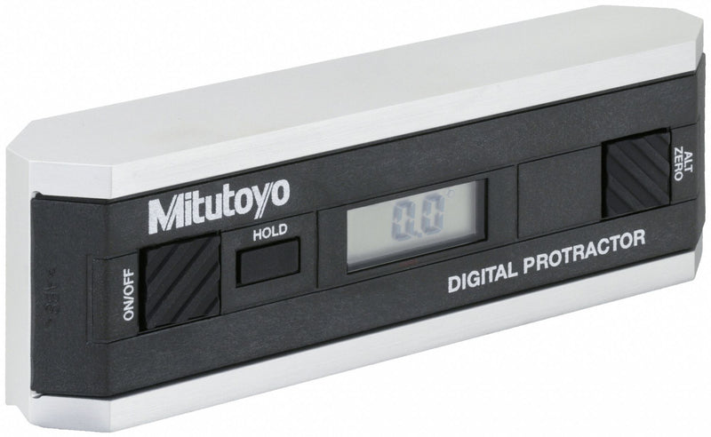 Mitutoyo 950-318 Digital Protractor: -360 to 360, +/-0.05 deg Accuracy, Aluminum, 6 in