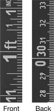 McMaster 2012A14 Liquid-Level Tape Measure for Liquid in Tank 100 Feet/30 M Long Black Steel Blade