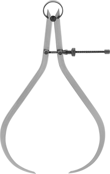 McMaster 2060A62 Fine-Adjust Layout Caliper, Outside, 10" Long Leg
