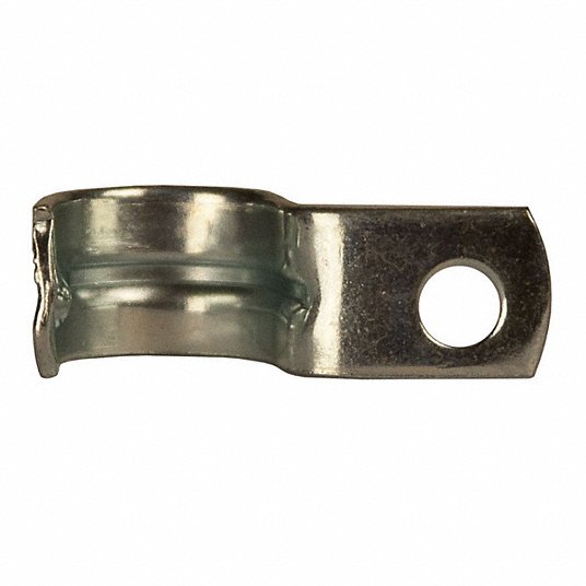 Raco 2082 Conduit & Pipe Strap Clamp, One-Hole 1/2 in Trade Size, Steel, EMT