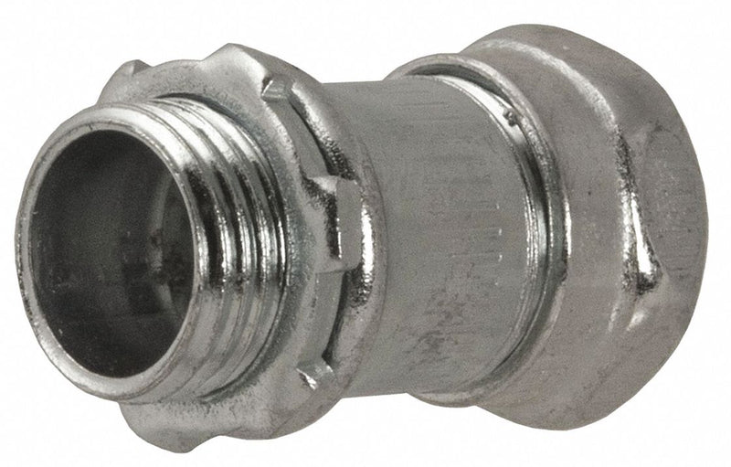 Raco 2940 Compression Conduit Connector, Steel, 2 1/2 in Trade Size, 3 13/16 in Overall Lg, Non-Insulated