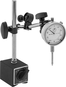 McMaster 20715A44 Economy Dial Plunger-Style Variance Indicator with Rigid-Arm Magnetic-Base Holder
