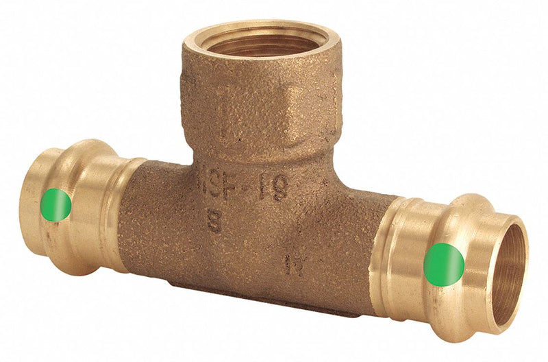Viega Propress 79580 Crimp Tee Fitting, 1/2 in