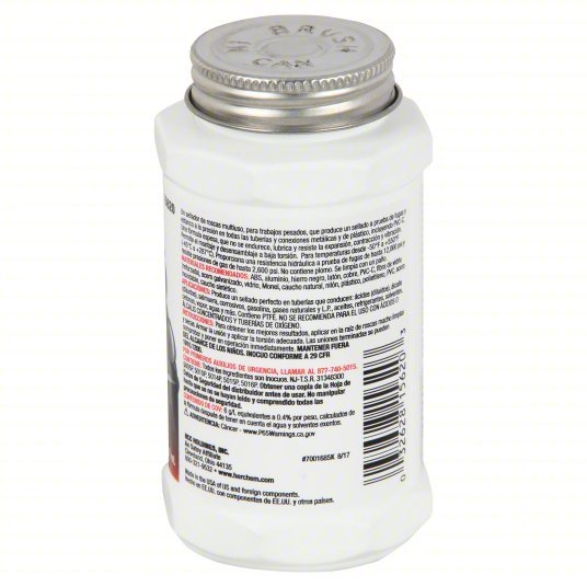 Hercules 15620 Pipe Thread Sealant Real Tuff, 9.6 fl oz, Brush-Top Can, White