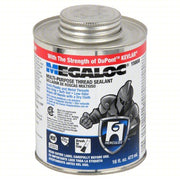 Hercules 15808 Pipe Thread Sealant Megaloc, 19.2 fl oz, Brush-Top Can, Blue, No-Drip