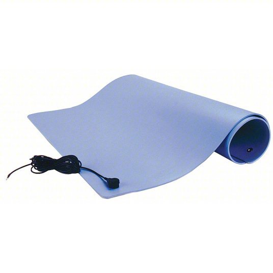 SCS TM2448L3BL-L SCS Dissipative Floor Mat Blue Vinyl Three-Layer Construction, 2 x 4