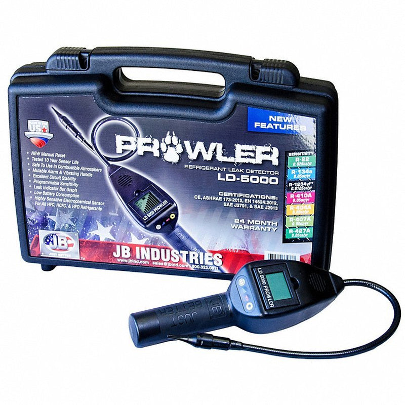 JB LD-5000 Refrigerant Leak Detector, 6V, 0.05 oz/yr