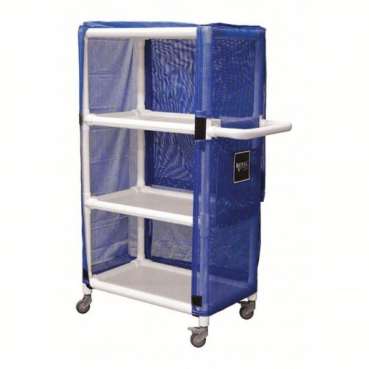 Royal G32-BBX-L3A-3ULN Bulk Linen Cart 450 lb Load Capacity, 32 in Overall Lg