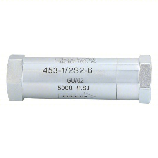 Parker 453-1/2S2-6 Hydraulic Check Valve 5,000 psi, 1/2 in, NPT